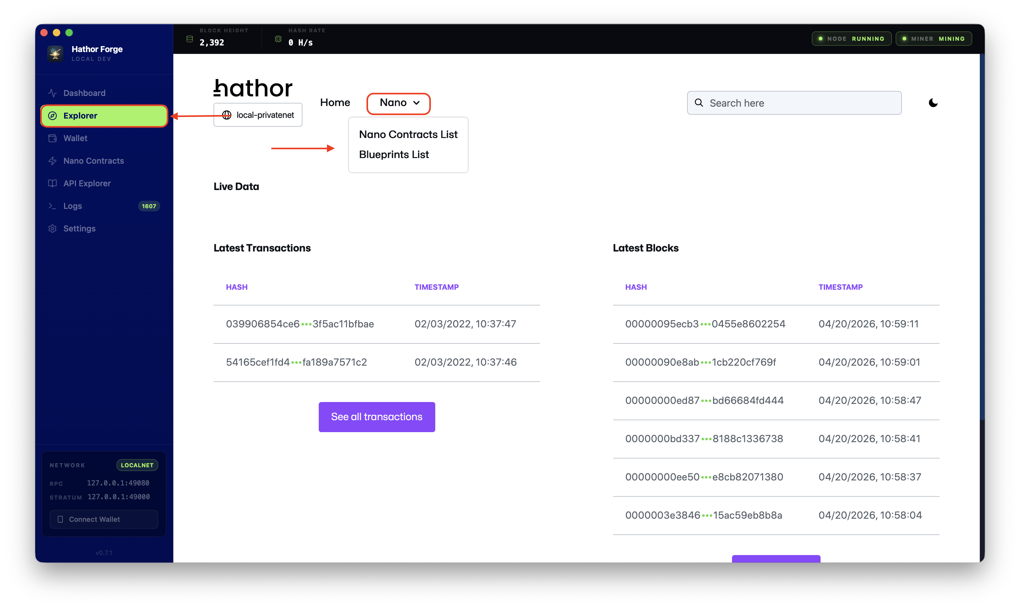 Wallet Creation Screenshot