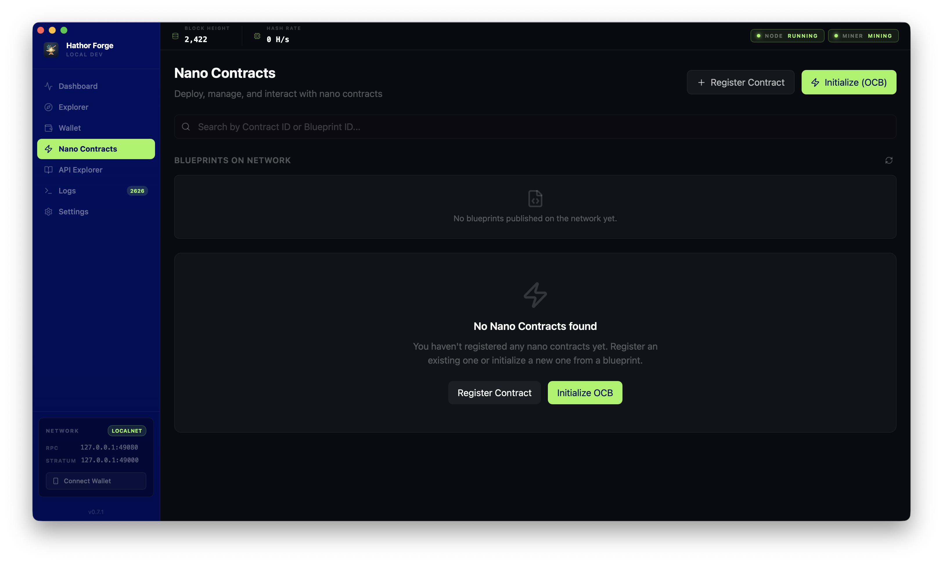 Wallet Creation Screenshot